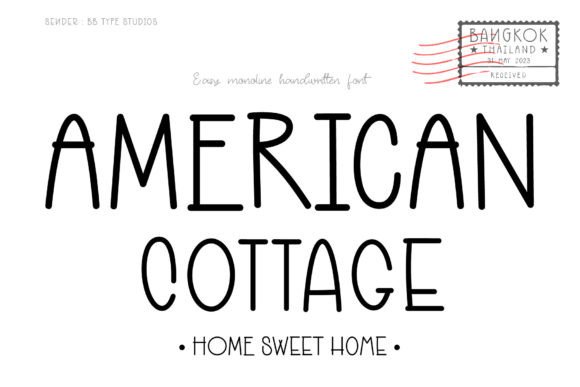 American Cottage: A Handwritten Font for Authentic Branding