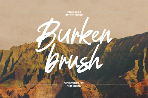 Burken Brush: The Elegant Script Font for Handmade Brands