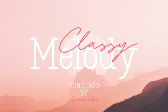 Classy Melody: A Modern Typeface for Handmade Brands