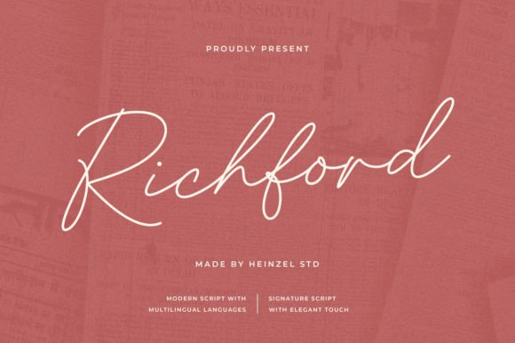 Elevate Web Design with the Richford Typeface