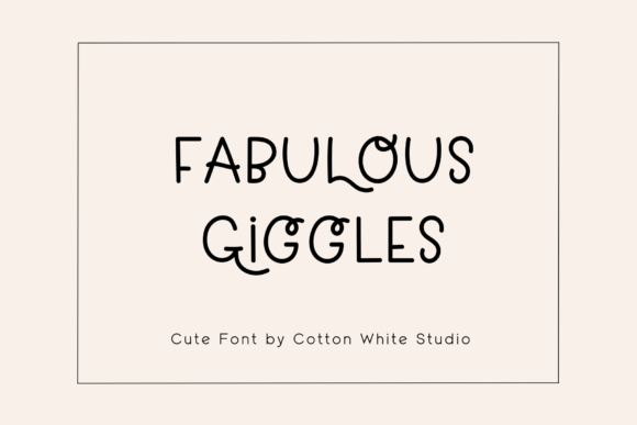 Fabulous Giggles: A Playful Font for Memorable Branding