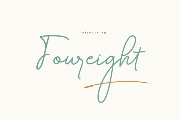 Foureight Font Review: Elegant Script for Branding