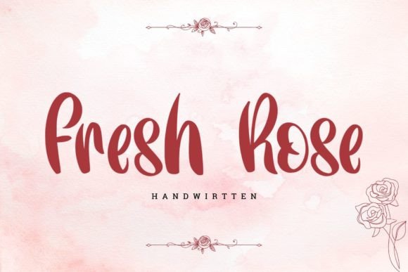 Fresh Rose: The Quirky Handwritten Font for Crafters