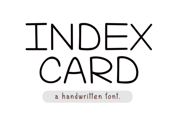 Index Card Font: A Handwritten Typeface for Authentic Branding