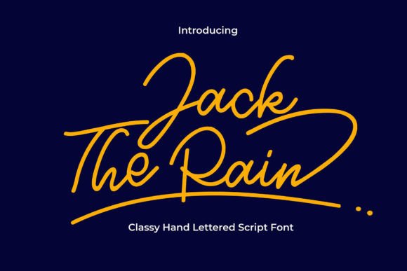 Jack the Rain: A Refined Script Font for Editorial Design