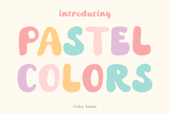 Pastel Colors Font: A Playful Typeface for Modern Marketing