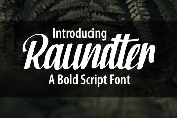 Raundter Font Review: Bold Script for Branding