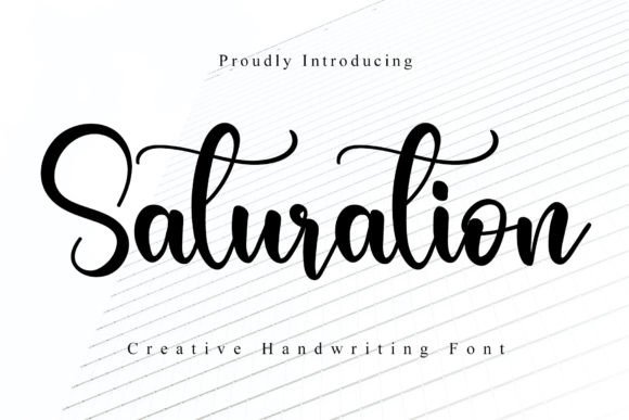 Saturation: A Handwritten Font for Modern Web Design