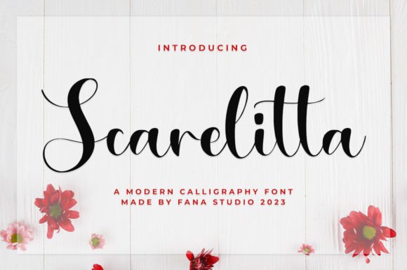 Scarelitta: A Modern Script Font for Campaign Design
