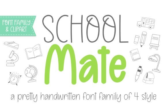 School Mate: A Handwritten Font for Authentic Branding