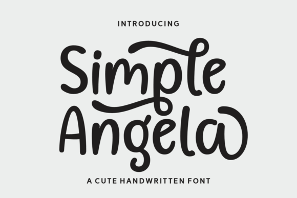 Simple Angela: A Minimalist Typeface for Modern Web Design