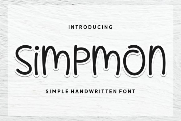 Simpmon: A Handwritten Typeface for Modern Campaigns