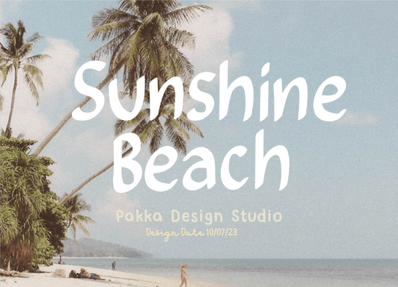 Sunshine Beach Font: A Playful Typeface for Web Design