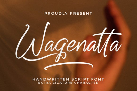 Wagenatta: A Modern Script Typeface for Editorial Design